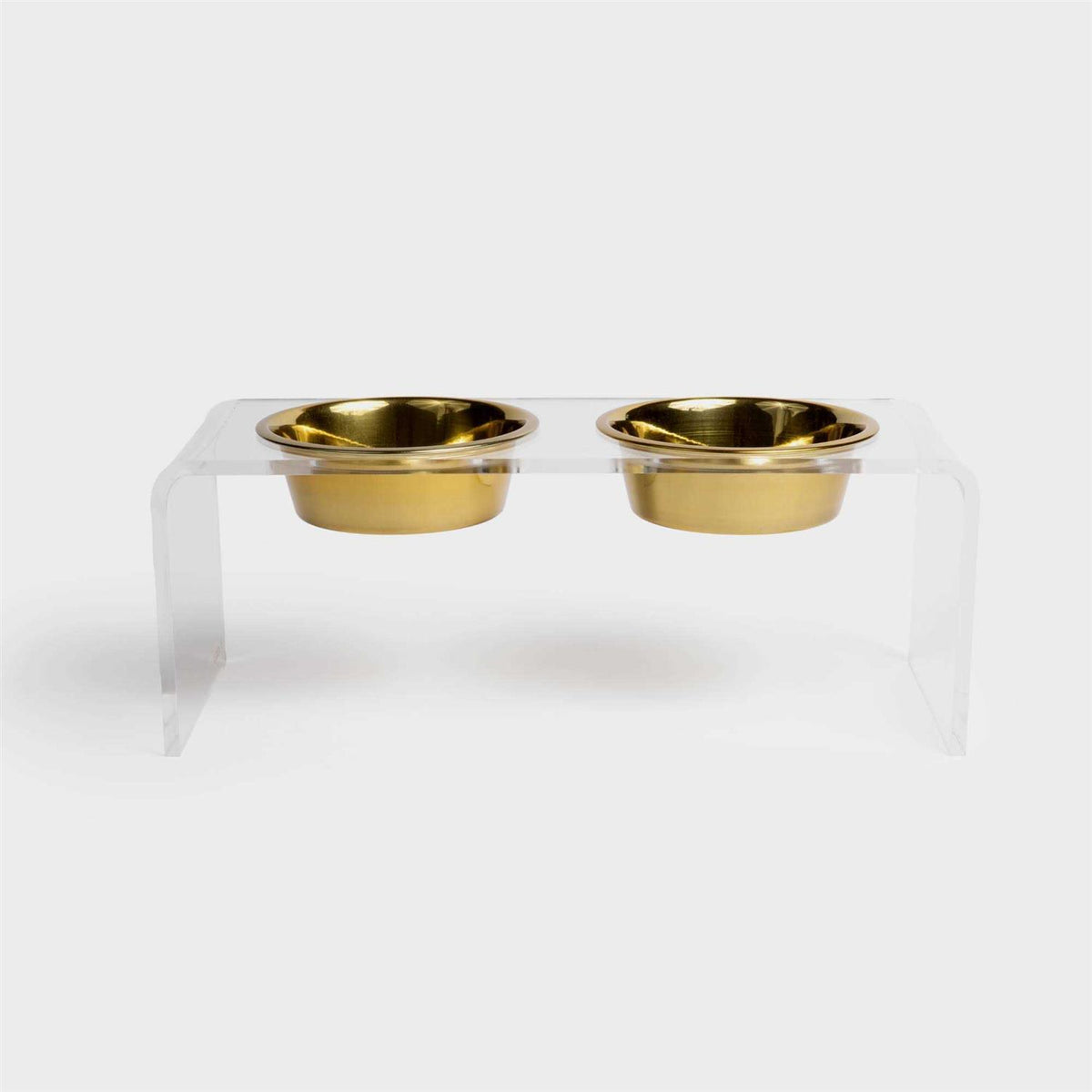 Clear Double Bowl Pet Feeder B18892