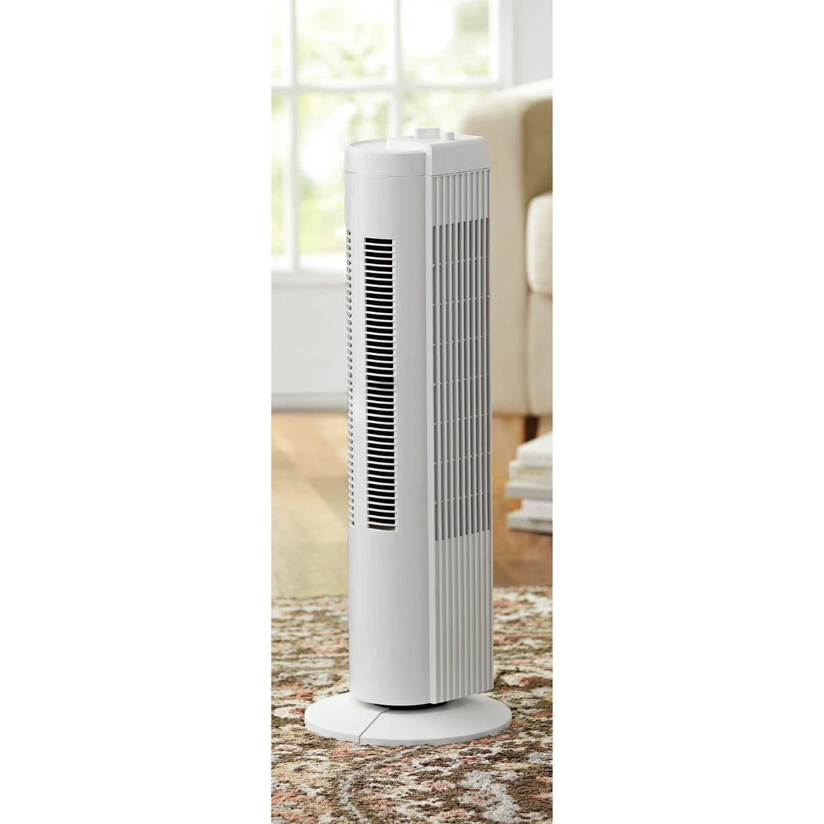 28 Inch 3 Speed Oscillating Tower Fan, White W3085