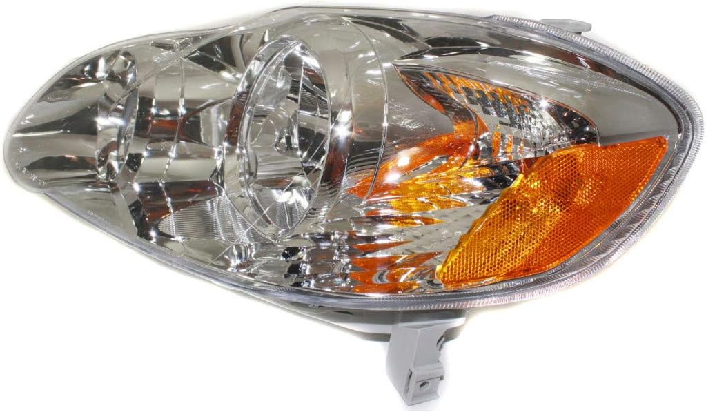 2005-2008 Toyota Corolla Headlight Assembly Driver and Passenger Side with Bulbs M411