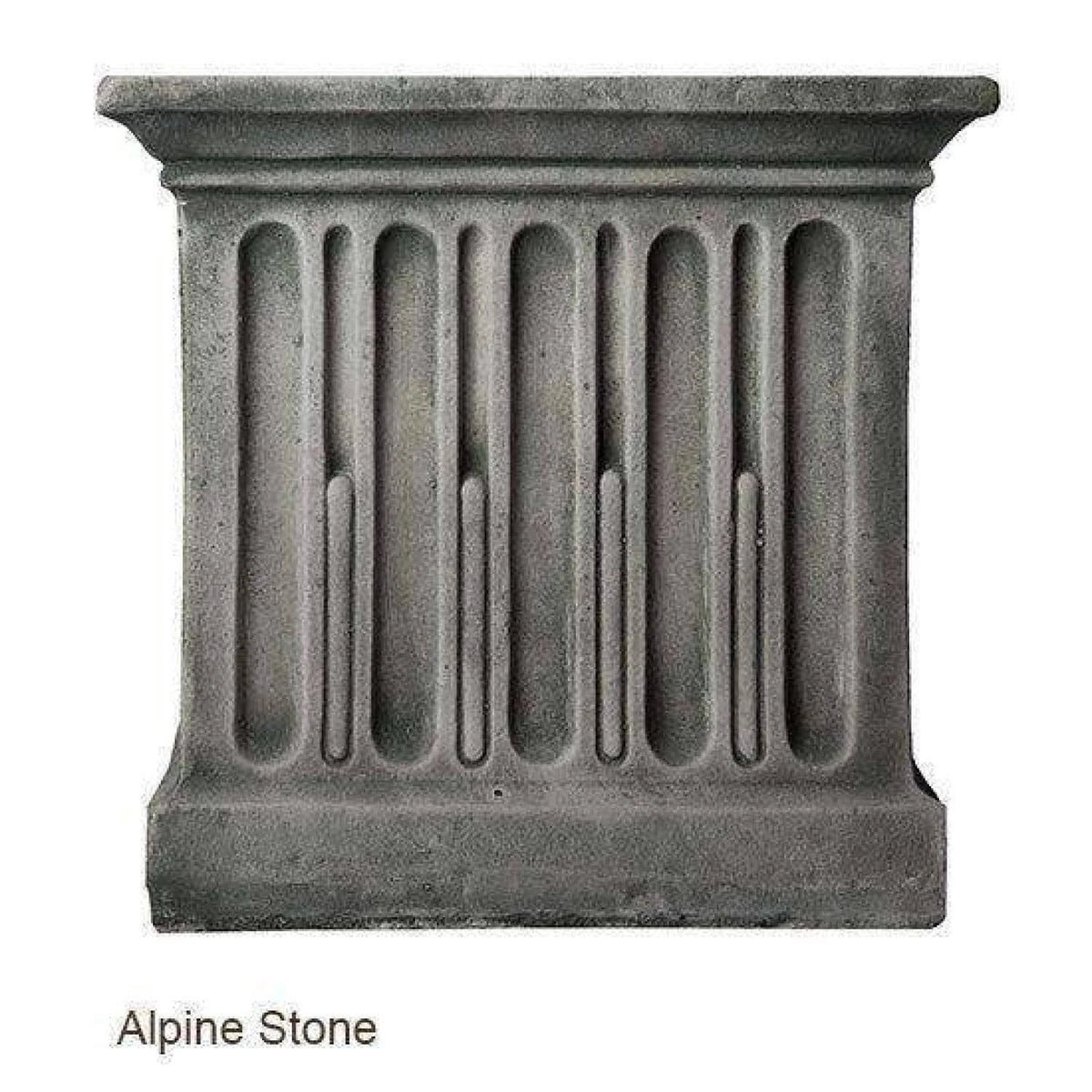 Grey Stone Curved Leaf Bench L171