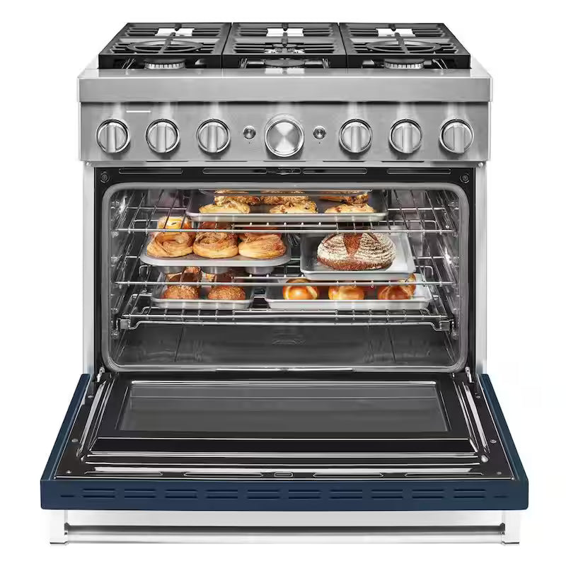 5.1 cu. ft. Dual Fuel 6-Burners Range in Ink Blue F145272