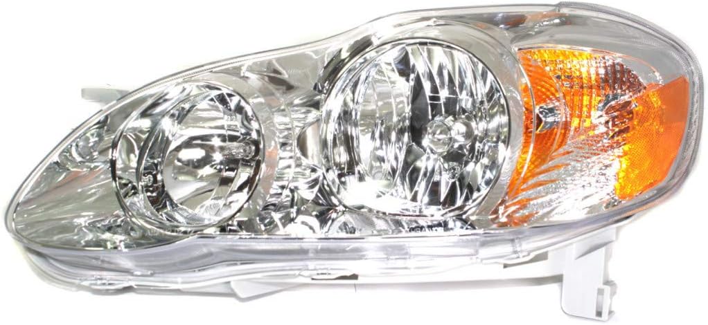2005-2008 Toyota Corolla Headlight Assembly Driver and Passenger Side with Bulbs M411