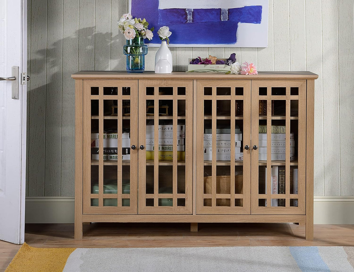 4 Door Glass Storage Cabinet A39426