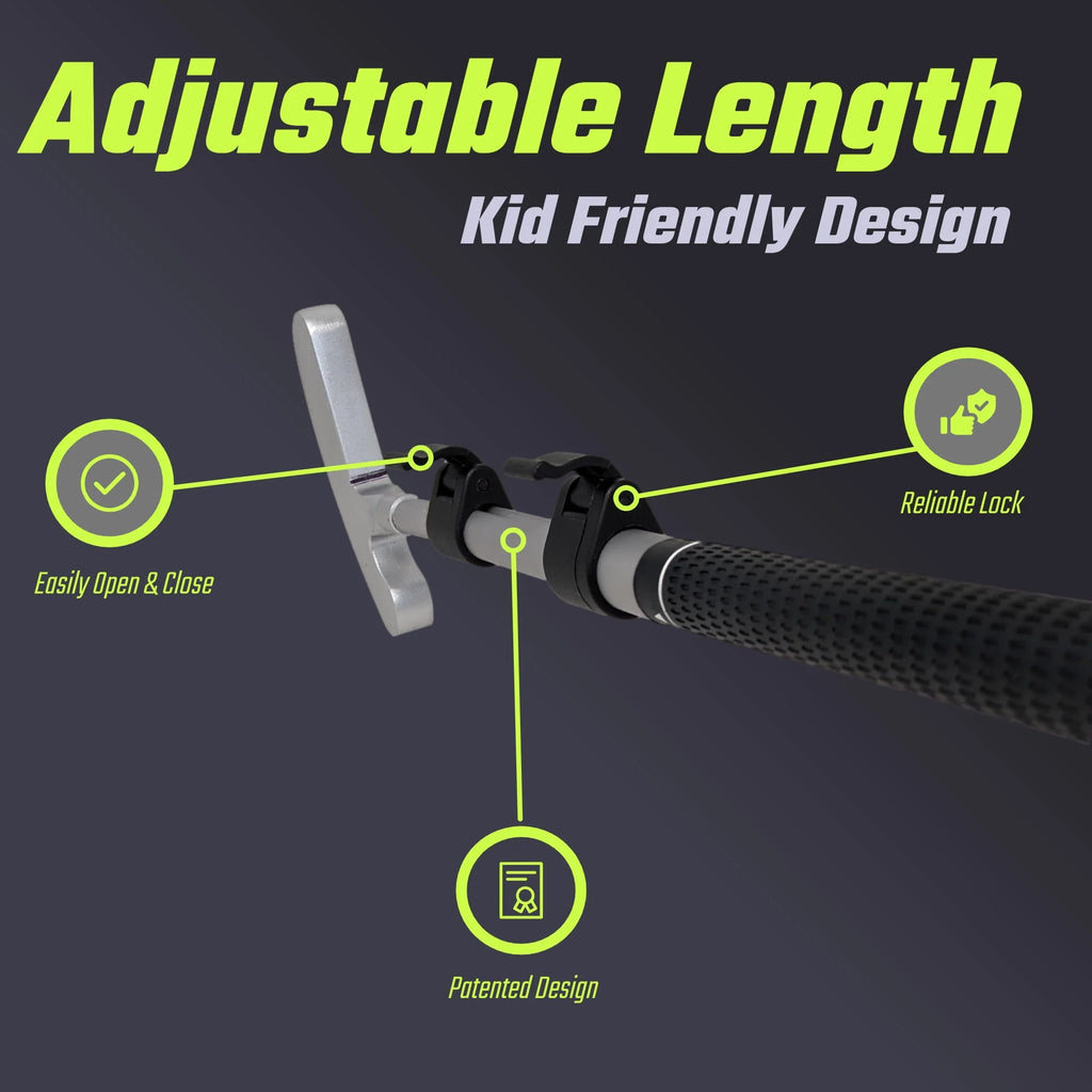 Kids Putter with Extendable Shaft, 3 Balls, Cup with Flag H230892