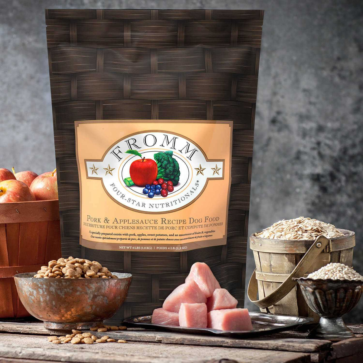 Pork Applesauce Dry Dog Food I233