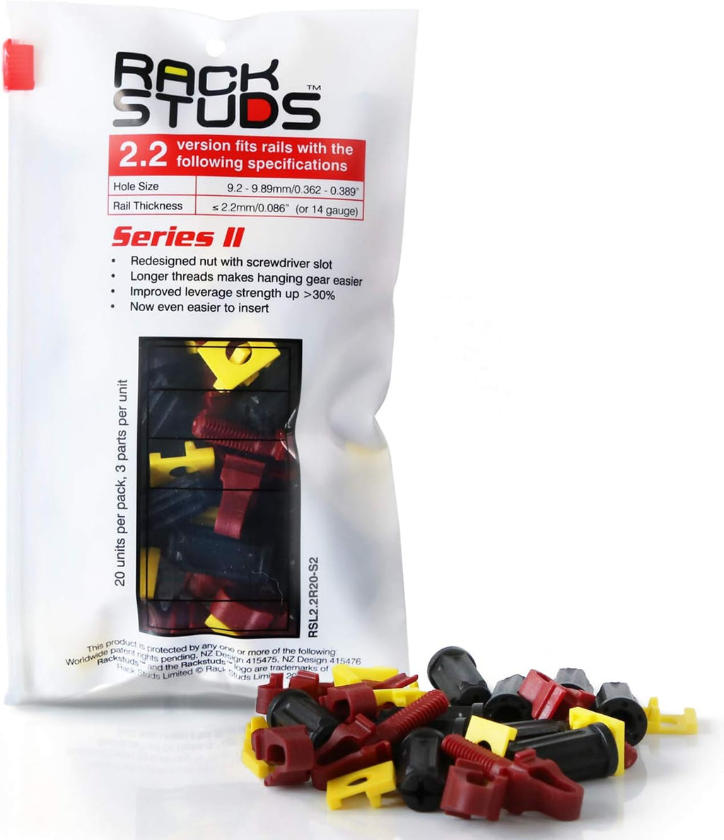 20-Pack Red 2.2mm Rack Mount Solution G83935