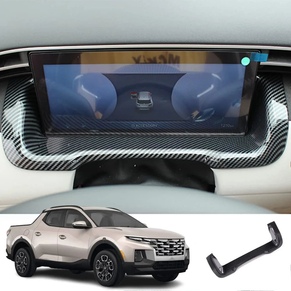 ABS Center Console Dashboard Cover Sticker Carbon Fiber Style C4968